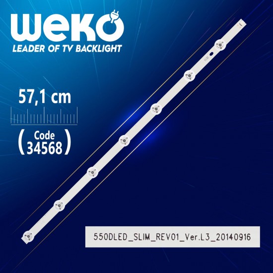 550Dled_Slim_Rev01_Ver.l3 - B - 57.1 Cm 7 Ledli̇ - (Wk-626)