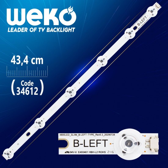 480Dled_Slim_B-Left-Type_Rev03 - 43.4 Cm 6 Ledli̇ - (Wk-194)