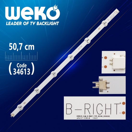 490Dled_Slim_B-Right-Type_Rev00 - 50.7 Cm 6 Ledli̇ - (Wk-195)