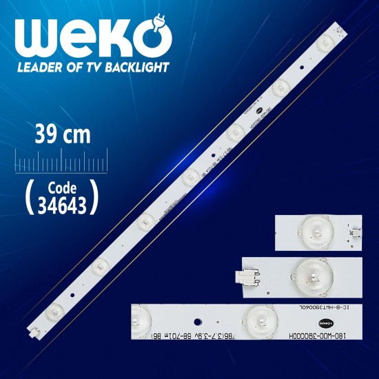 180-W00-390000H Ic-B-Hwt39D060L - 39 Cm 7 Ledli̇ - (Wk-114)