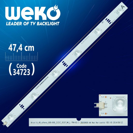 Arceli̇k_49_Athena_6X6+6X6_2121C_6S1P_Nh_L P84+83.5 Zbc60600-Aa - 47.4 Cm 6 Ledli̇ - (Wk-017) 35426 İle Ayni