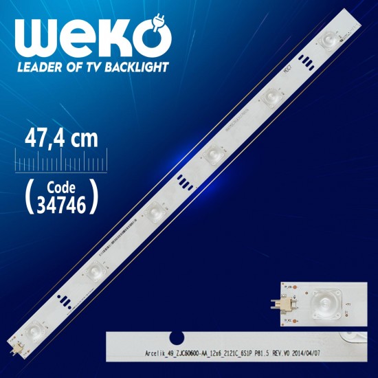 Arceli̇k_49_Zjc60600-Aa_12X6_2121C_6S1P P81.5 Rev.v0 - 47.4 Cm 6 Ledli̇ - (Wk-47)