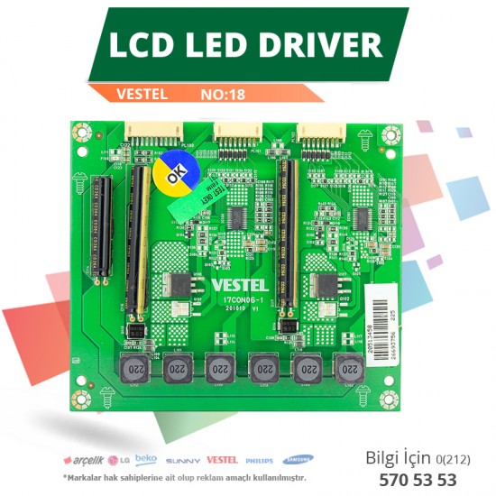 Lcd Led Dri̇ver Vestel (17Con06-1,20513458) (No:18)