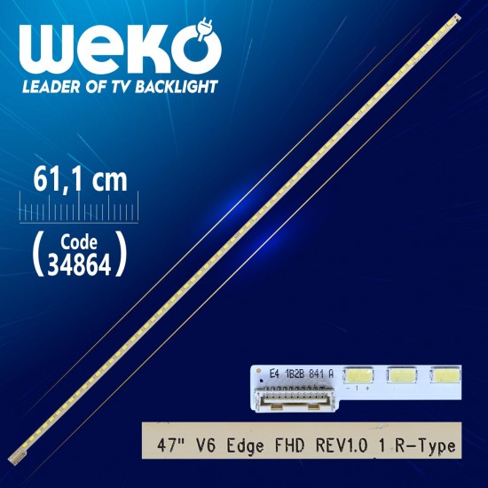 47 V6 Edge Fhd Rev1.0 1 R-Type - 61.1 Cm 64 Ledli̇ - (Wk-392)