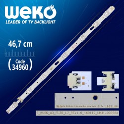 S_Ku6K_43_Fl30_L7_Rev1.0 Lm41-00268A - V6Du-430Dca-R2 - Right - 46.7 Cm 7 Ledli̇ (Wk-780)