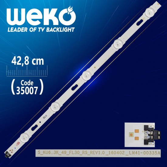 S_Ku6.3K_49_Fl30_R5_Rev1.0_160402_Lm41-00335A - 42.8 Cm 5 Ledli̇ (Wk-796) Bakir Tabanli