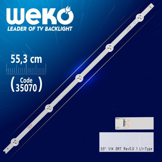 55 V14 Drt Rev0.0 1 L1-Type - 6916L 1447A - 55.3 Cm 5 Ledli̇ - (Wk-835)