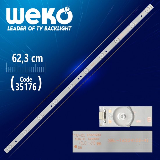 3Bl-T6324102-41     B  605020034 Js-Gy33Em9D-0042 63.2 Cm 10 Ledli̇ - (Wk-119)