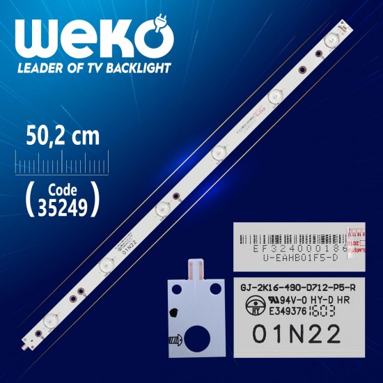 Gj-2K16-490-D712-P5-R - 01N22 - 50.2 Cm 6 Ledli̇ - (Wk-906)