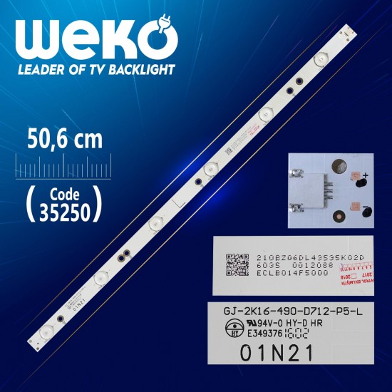 Gj-2K16-490-D712-P5-L - 01N21 - 50.6 Cm 6 Ledli̇ - (Wk-907)