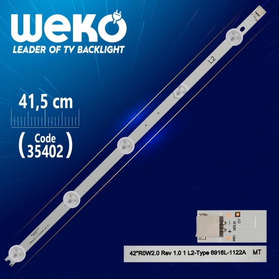 42 Row2.0 Rev 1.0 1 L2-Type 6916L-1122A Mt - 41.5 Cm 5 Ledli̇ - (Wk-989)