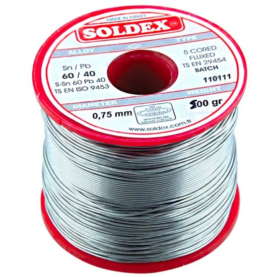 500 Gr Lehi̇m 0,75 Mm İnce Soldex Sn60 Pb40