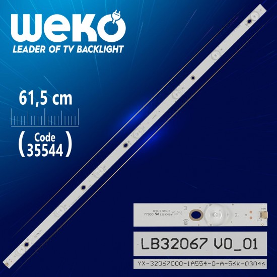 Lb32067 V0_01 - Yx-32067000-1A554-0-A-56K-03046 - 7 Ledli̇ 61.5 Cm - (Wk-431)