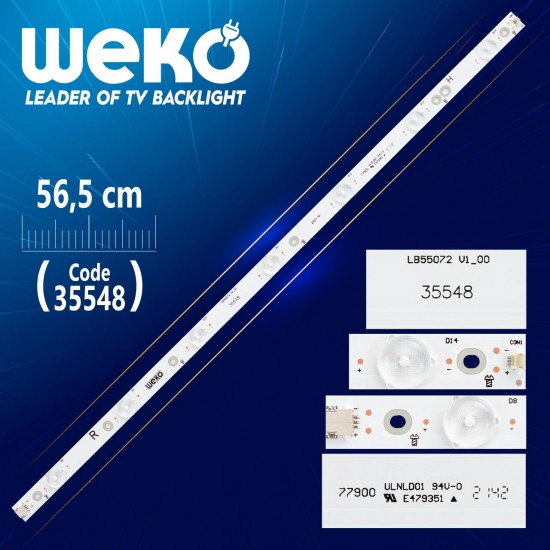 Yx-55072010-3B555-0-A-5C1-0994 R - Lb-55072 V1_00 -  56.5 Cm 7 Ledli̇ - (Wk-432)