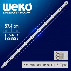 55 V15 Drt Rev0.4 1 B-Type - 57.4 Cm 10 Ledli̇ - (Wk-1174)