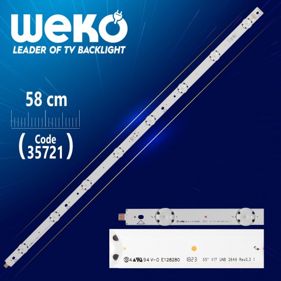 55 V17 Unb 2649 Rev0.3 1 - R1 Type - 59.2 Cm 8 Ledli̇ - (Wk-1192)