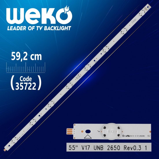 55 V17 Unb 2650 Rev0.3 1 - R2 Type - 59.2 Cm 8 Ledli̇ - (Wk-1193)