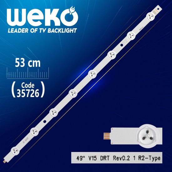 49 V15 Drt Rev0.2 1 R2-Type - 53 Cm 8 Ledli̇ - (Wk-1196)