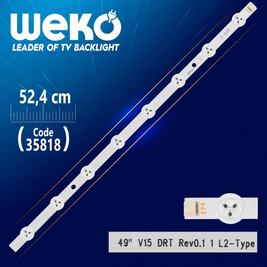 49 V15 Drt Rev0.1 1 L2-Type - 52.4 Cm 8 Ledli̇ - (Wk-1281)