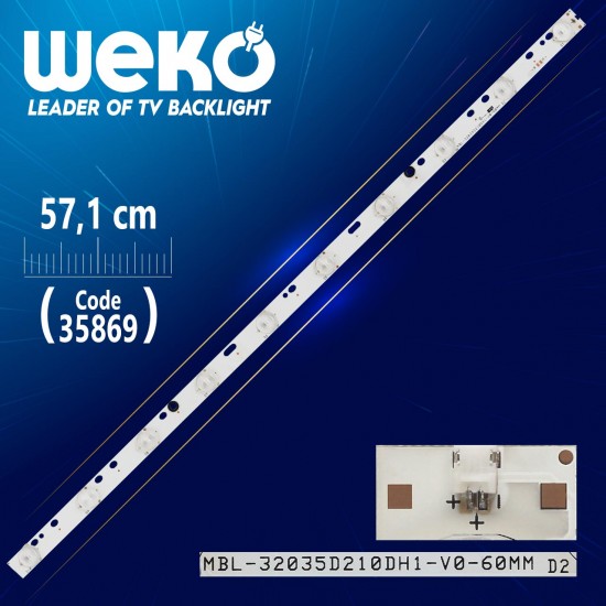 Mbl-32035D210Dh1-V0-60Mm - 57.1 Cm 10 Ledli̇ - (Wk-1331)