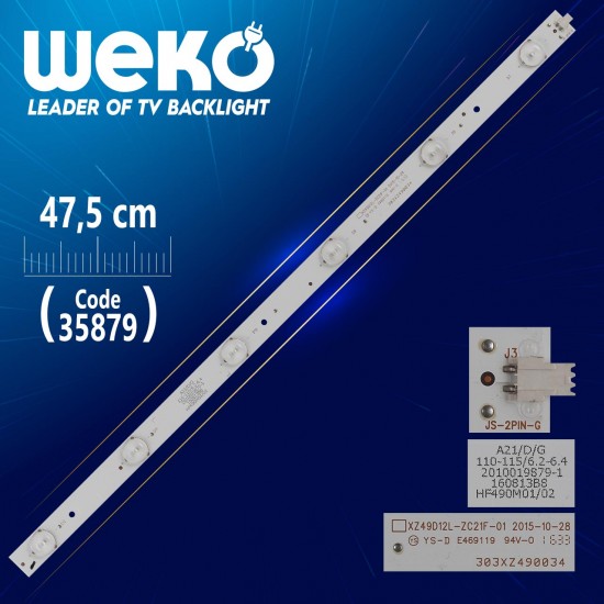 Xz49D12L-Zc21F-01 - 303Xz490034 - 6 Ledli̇ 47.5 Cm - (Wk-1341)