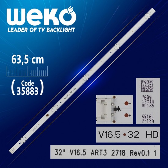 32 V16.5 Art3 2718 Rev0.1 1 - 5 Ledli̇ 63.5 Cm - (Wk-1345)