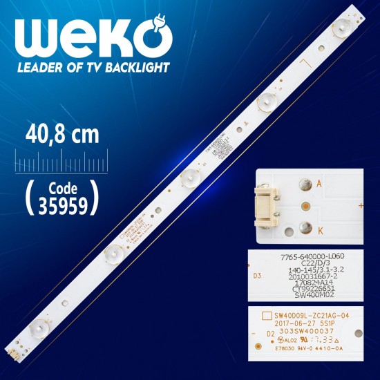 Sw40D09L-Zc21Ag-04 5 Ledli̇  40.8 Cm