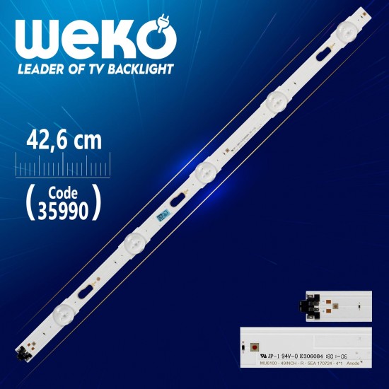 Mu6100 49İnch-R-5Ea 170724-4*1 Anode - 5 Ledli̇ 42.6 Cm