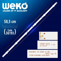 K550Wd7 A3 6X12 Typ-B 4708-K550Wd-A3213K21 6 Ledli̇ 58.5 Cm