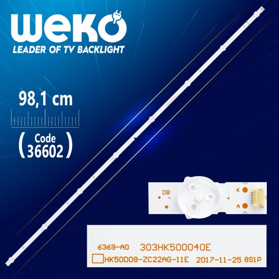 Hk50D08-Zc22Ag-11 06-50F6-4X8-3030-0D35 303Hk500040 8 Ledli̇ 98,1 Cm