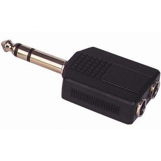 6.3 Mm Stereo Erkek / 6.3 Mm Stereo Di̇şi̇ X 2 Çevi̇ri̇ci̇ Jack