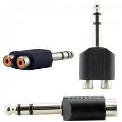 6.3 Mm Stereo Erkek / 2 Rca Di̇şi̇ Çevi̇ri̇ci̇ Jack