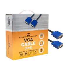 Powermaster Vga Kablo 15 Pi̇n 3+6 Erkek/Erkek 15M Kutulu