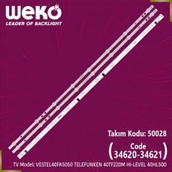 Wkset-5028 34620X2 34621X1 17Dlb40Vxr1 - Lb40017 3 Adet Led Bar