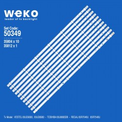 Wkset-5349 35804X10 35812X1 Vestel 650Led 11 Adet Led Bar