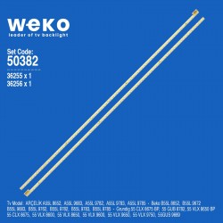 Wkset-5382 36255X1 36256X1 Arceli̇k_55_74+74_7020Pct D7T 2 Adet Led Bar (74Led)