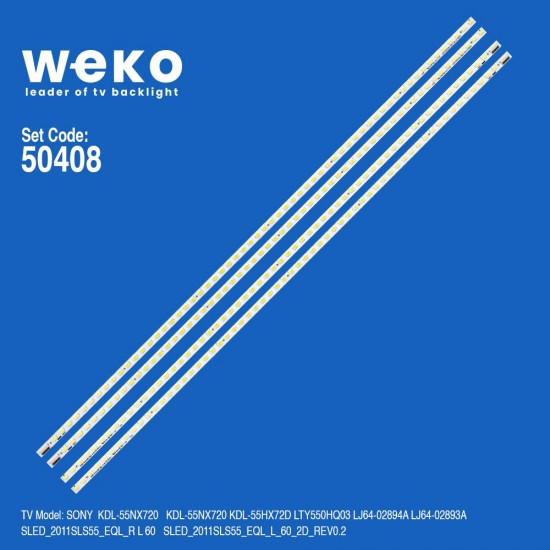 Wkset-5408 36372X2 36373X2 55Inch-2D 4 Adet Led Bar