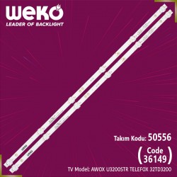 Wkset-5556 36149X2 Kj32D06-Zc22Ag-09 303Kj320044 2 Adet Led Bar