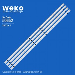 Wkset-5652 35072X4 Zdcx40D10-Zc14F-02 - Pn:303Cx400033  4 Adet Led Bar