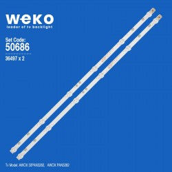 Wkset-5686 36497X2 Xmnj32D06-Zc22Ag-03A 303Xm320032A 2 Adet Led Bar (3V6Led58,7Cm)