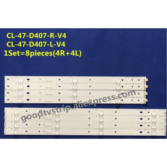 Wkset-6115 36897X4 36898X4 Cl-47-D407-L/R-V4 8 Adet Led Bar