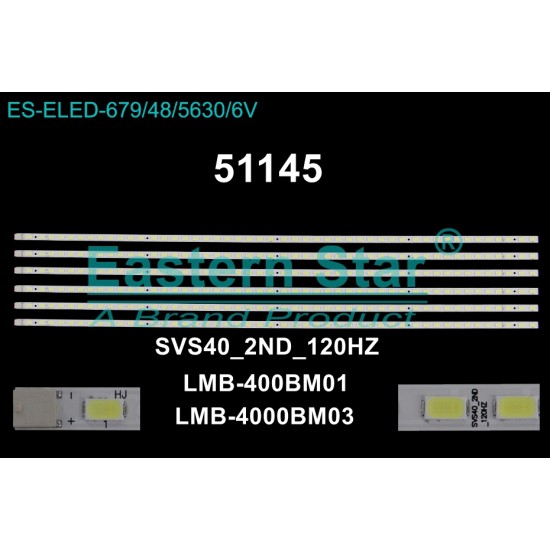 Wkset-6145 35430X6 Svs40 2Nd 120Hz - Lmb-400Bm01 - Lmb-4000Bm03  6 Adet Led Bar (48Led)