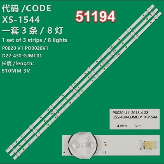 Wkset-6194 36389X3 P0020 V1 D22-430-Gjmc01 3 Adet Led Bar