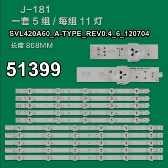 Wkset-6399 35128X5 35129X5 Svl420A60_A/Btype_Rev0.4_6_120704  10 Adet Led Bar