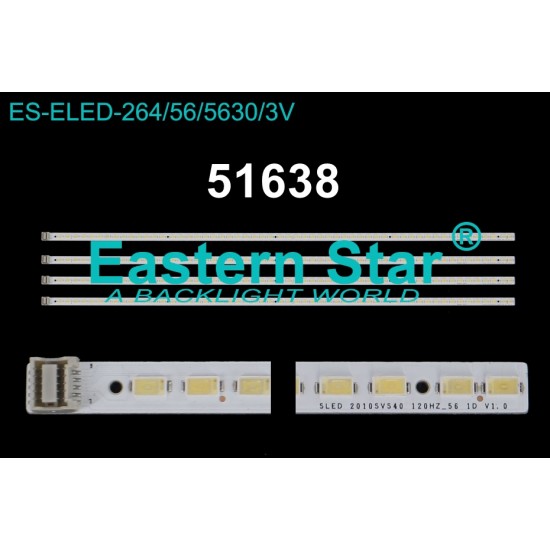 Wkset-6638 34896X4 Sled 2010Svs40 120Hz_56 1D V1.0  4 Adet Led Bar (56Led)