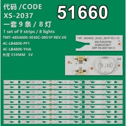 Wkset-6660 37329X9 Tmt_48S4600_3030C_8S1P 4C-Lb4808-Vha 9 Adet Led Bar