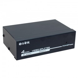 S-Link Sl-2504 4 Port 250 Mhz  Moni̇tör Çoklayici Vga Splitter Dağitici