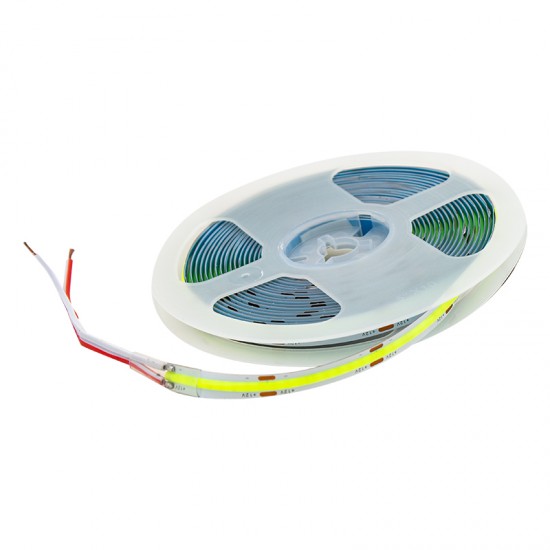 Powermaster Yeşi̇l 5 Metre 12V Cob Şeri̇t Led Strip 200 Led 3000K Fosforlu