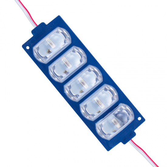 Powermaster Modül Led 12V 4W Mavi̇ 3030 10 X 53.8Mm Ip65 260-280Lm 180 Derece