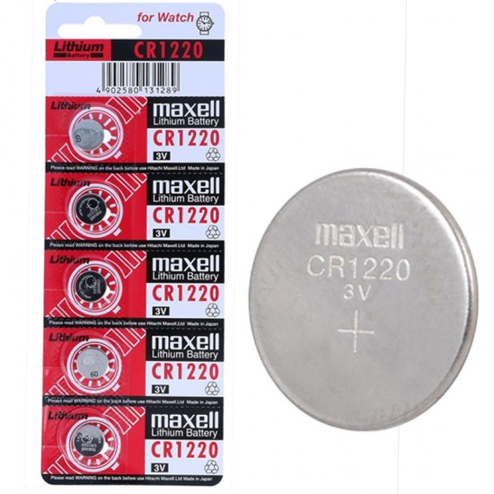 Maxell Cr1220 3V Li̇tyum Para Pi̇l 5Li̇ Paket